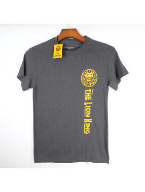 The Lion King Broadway Musical Graphic T-Shirt Gray Size Large NEW NWT